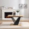 Dexmalle Modern Extendable Dining Table with Sturdy Metal Frame and MDF base - 2 of 4