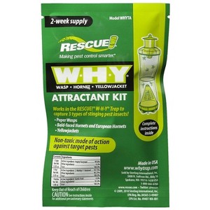 Rescue - WHY Trap Wasp, Hornet, Yellow Jacket Non-Toxic Attractant Refill [2 Week] (2 PACKS) - 1 of 1