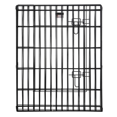 Black Metal 8-Panel Folding Pet Playpen
