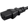 Monoprice Power Cord, NEMA 5-15P to IEC 60320 C13, 16AWG, 13A/1625W, 3-Prong, Black, 8ft - 4 of 4