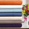 Paisley or Solid Flannel Cotton Pillowcases, Set of 2 by Blue Nile Mills - 4 of 4