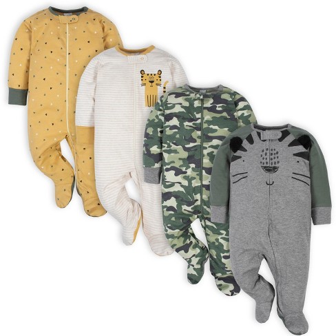 Gerber Baby Boys' Sleep 'n Plays - Tiger - 6-9 Months - 4-pack : Target