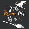 Women's Lost Gods Halloween If the Broom Fits Fly It Racerback Tank Top - 2 of 4