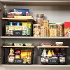 Paaaawaters 2 Set XXL Stackable Wire Basket with Bamboo Tops & Tag- Pantry Organizer and Storage Bins - 3 of 4