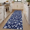 Floral Machine Washable Rug for Living Room Non-Slip Rug for Bedroom Dining Room Office Nursery Playroom Teen Dorm - 4 of 4