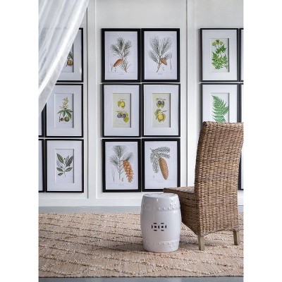 Set of 2 Black Framed Botanical Fruit Wall Art