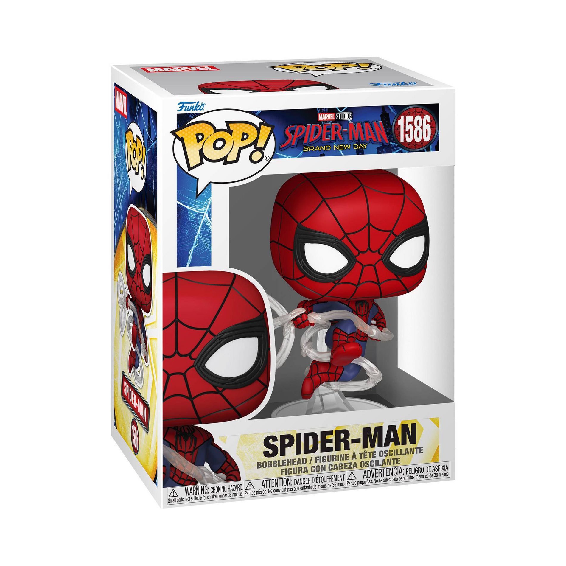 Funko POP! Marvel Studios Spider-Man Brand New Day - Spider-Man Bobblehead #1586