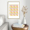 Iveta Abolina Eclectic Checker Check Cream Metal Framed Art Print - Deny Designs - 2 of 4