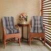 EAGLE PEAK Tufted Outdoor/Indoor Seat/Back Chair Cushions, Set of 2, 42'' x 21'' - 2 of 4