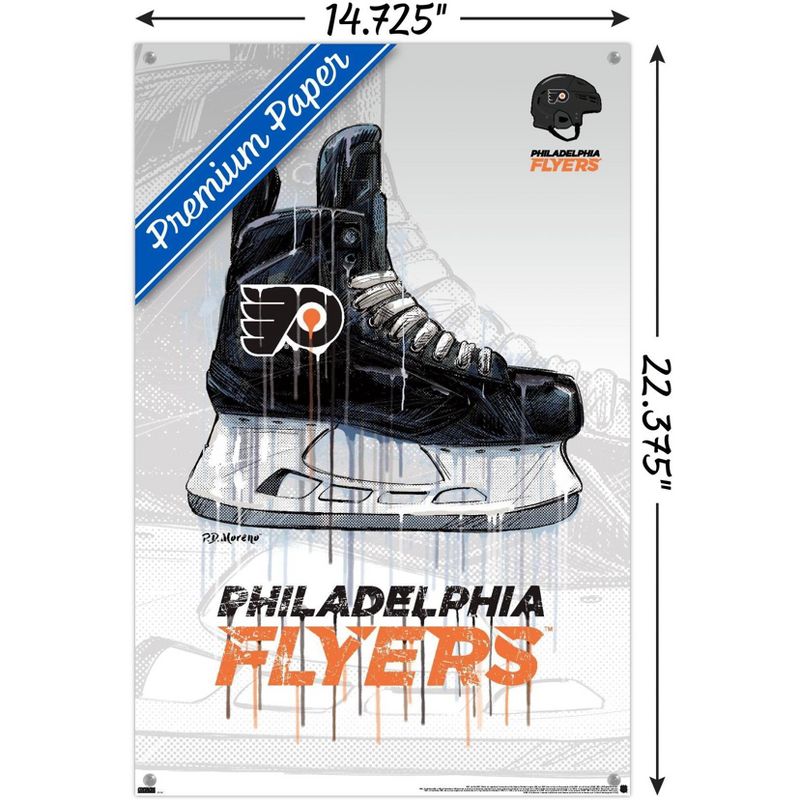 Trends International NHL Philadelphia Flyers - Drip Skate 21 Unframed Wall Poster Prints, 3 of 7