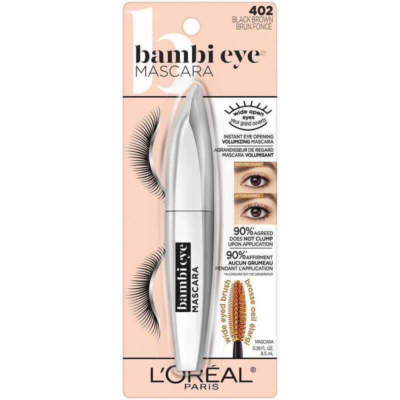 L'Oreal Paris Bambi Eye Lasting Volume Lengthening and Curling Mascara - 0.28 fl oz, 3 of 7