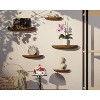 Attop Solid Wood Half Round Floating Wall Shelves | Elegant Floating Shelves, Elevate Your Space - 2 of 4