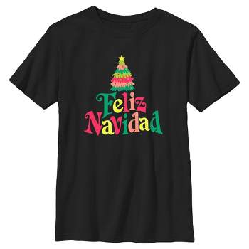 Boy's Lost Gods Christmas Tree Feliz Navidad T-Shirt