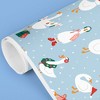 Big Dot of Happiness Christmas Silly Goose Wrapping Paper, Winter Holiday Party Gift Wrap Roll, Funny Christmas Gift Paper, 24 in x 7 feet, 1 Roll - 4 of 4