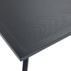LuxenHome Outdoor Black Steel with PE Rope Loveseat with Cushions and Coffee Table Set - 3 of 4