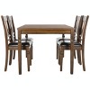 Kodiak 5 Piece Dining Set - Light Oak/Black - Safavieh - image 3 of 4