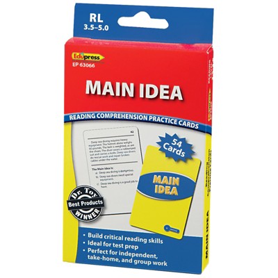 Edupress Main Idea Practice Cards, Levels 3.5-5.0