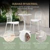 WestinTrends Playa Outdoor Modern Stackable Patio Dining Chairs (Set of 2) - 4 of 4