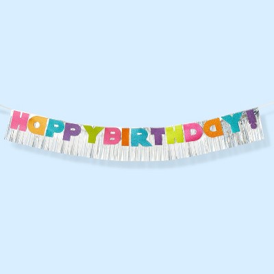 "Happy Birthday" Banner with Glitter - Spritz™