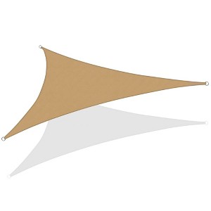 Sun Shade Sail Canopy UV Block – Waterproof Outdoor Shelter for Patio, Deck, Garden - Beige - 12X12X12 - 1 of 1