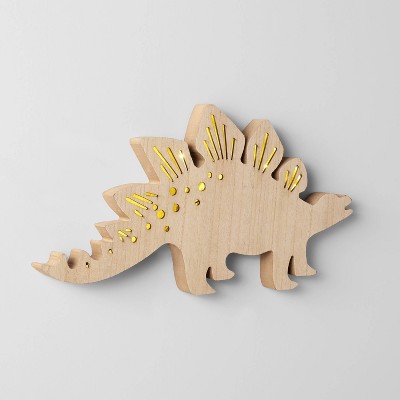 Dinosaur Wood Lit Kids&#39; Wall Decor - Pillowfort&#8482;