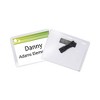 C-Line Magnetic Name Badge Holder Kit, Horizontal, 4w x 3h, Clear, 20/Box - 2 of 4
