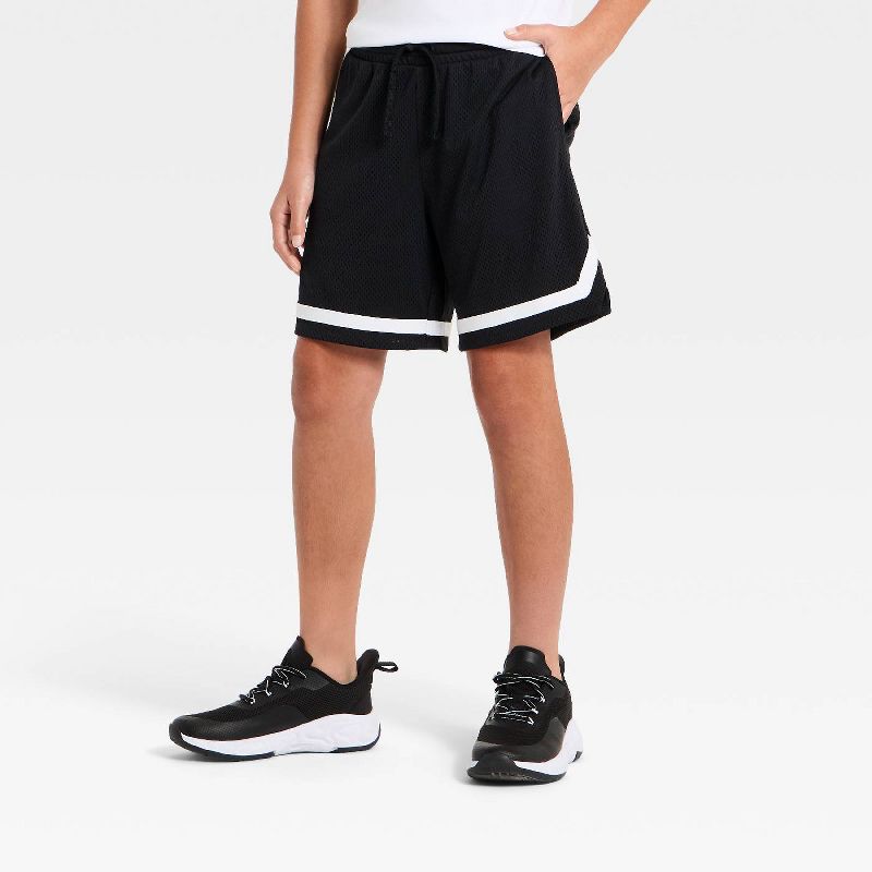 Boys' 'At the Knee' Court Active Shorts - All In Motion™ Black XS