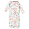 Touched by Nature Baby Girls Organic Cotton Gowns, Traditional Floral - 3 of 4