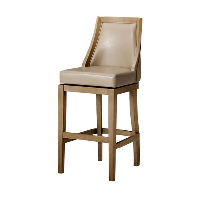 Maven Lane Vienna Kitchen Stool with Vegan Leather Upholstery