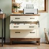 Gulches 3-Drawer File Cabinet, Lateral Filing Cabinet for A4/Letter/Legal Size, Wood Office Storage Furniture Printer Stand - 4 of 4