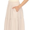 Women's Pleated Tiered Maxi Skirt - 4 of 4