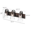 Millennium Lighting Natalie 3 - Light Vanity in  Rubbed Bronze - 2 of 4