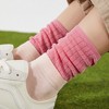 Anna-Kaci Women's Ribbed Crew Socks 3-Pack Soft Cotton Knit Breathable Casual Everyday Fit - 2 of 4