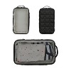 Itopfox 2-Pack Waterproof Hanging Diaper Bags, Reusable & Washable Organizer Pouches for Baby Clothes, Swimsuits & More (Black & White) - 2 of 4