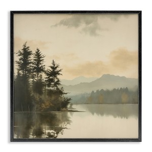 Stupell Industries Beige Mountain Landscape, 17" x 17" - 1 of 4