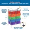 ECR4Kids 20-Drawer Mobile Organizer, Assorted - 4 of 4