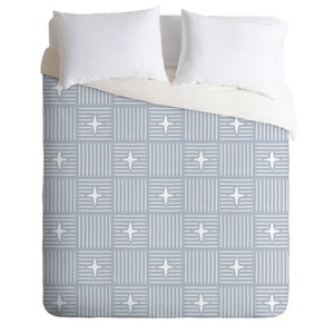 Little Arrow Design Co Nordic Winter Blue Duvet Cover Set Blue - Deny Designs - 1 of 4