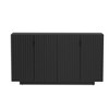 Hostack Sideboard Buffet Cabinet with Ample Storage Space, 4 Fluted Doors and Adjustable Shelves for Dining and Living Room, BLACK - 2 of 4