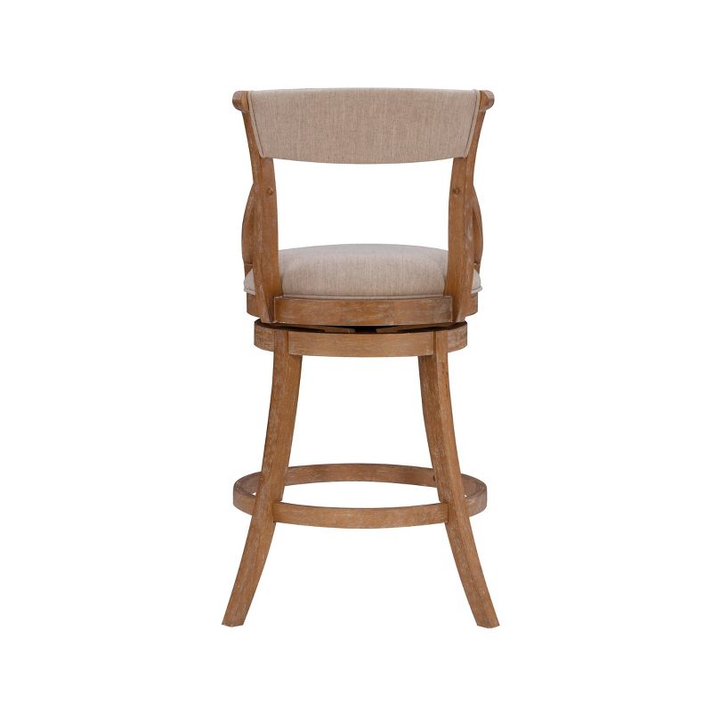 Big and Tall Gerald Swivel Seat Barstool Brown - Powell Company, 4 of 10