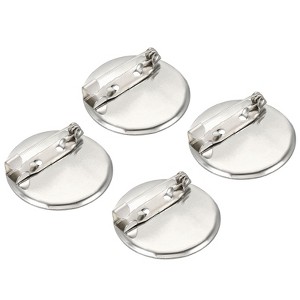 Unique Bargains Metal DIY Blankets Crafts Brooch Making Home Sewing Blank Trays Safety Pins 100 Pcs - 1 of 4