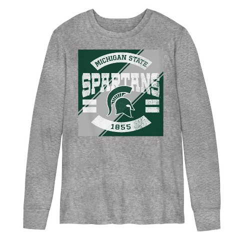 NCAA Michigan State Spartans Boys' Long Sleeve Gray T-Shirt - image 1 of 1