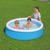 H2OGO! 5' x 15" Inflatable 126 Gallon My First Fast Set Kiddie Inflatable Ring Swimming Pool with 3 Ply DuraPlus Liner and Fill and Rise Technology - 3 of 4