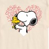 Men's - Peanuts - Snoopy Woodstock Xo Heart Short Sleeve Graphic T-Shirt - 2 of 4