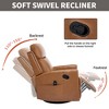 FONTOI Accent Chair, Classic Recliner Chair with Rocker and Swivel, Lazy Chair with Comfortable Arms and Back, Orange, 37.5"*41.6"*30.6" - 4 of 4