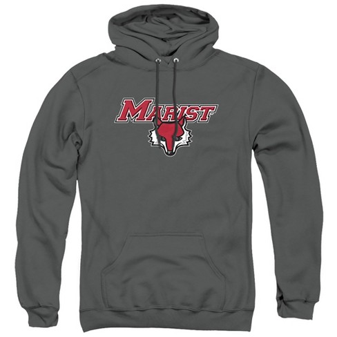 Marist College Official Stacked Adult Pull over Hoodie Charcoal Medium Target