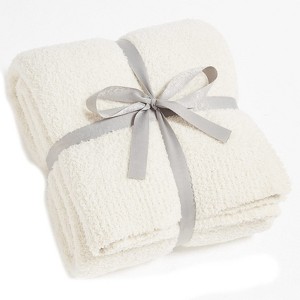 Itopfox Knit Throw Blanket for Couch - Super Soft Lightweight Plush Fuzzy Fluffy Cozy Blankets and Throws for Sofa Bed - 1 of 4