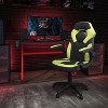 Emma and Oliver Gaming Bundle-Red Desk, Cup Holder, Headphone Hook and Green Chair - 2 of 4