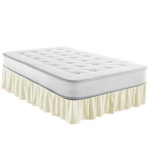 Legacy Decor  Warp-Around Bed Skirt Dust Ruffle 100% Brushed Microfiber with 14 Inches Drop - 1 of 4