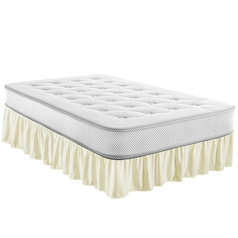 Legacy Decor  Warp-Around Bed Skirt Dust Ruffle 100% Brushed Microfiber with 14 Inches Drop - image 1 of 4