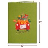 Paper Love Pop Up Christmas Card, 3D Christmas Car for Him, Her, Kids, Adults, 5" x 7" Cover - Includes Envelope and Note Tag - 2 of 4